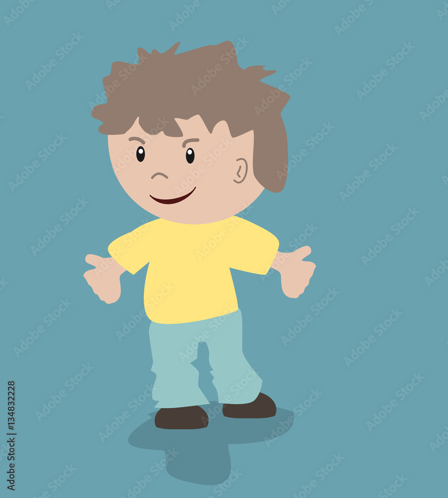 Vector illustratie van jongen Vector illustratie van jongen
