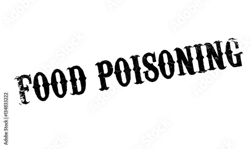 Food Poisoning rubber stamp. Grunge design with dust scratches. Effects can be easily removed for a clean, crisp look. Color is easily changed.