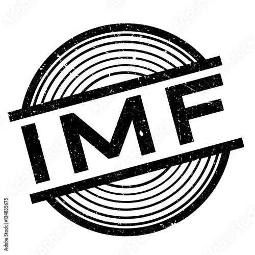 Imf rubber stamp. Grunge design with dust scratches. Effects can be easily removed for a clean, crisp look. Color is easily changed. photo