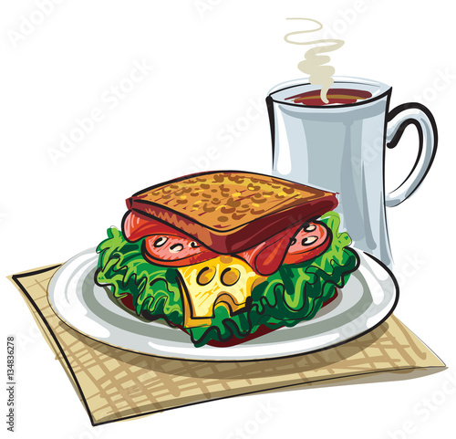 sandwich with sausage