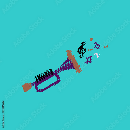 flat vector icon design collection musical instrument