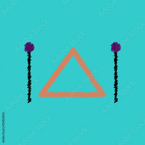 flat vector icon design collection musical instrument