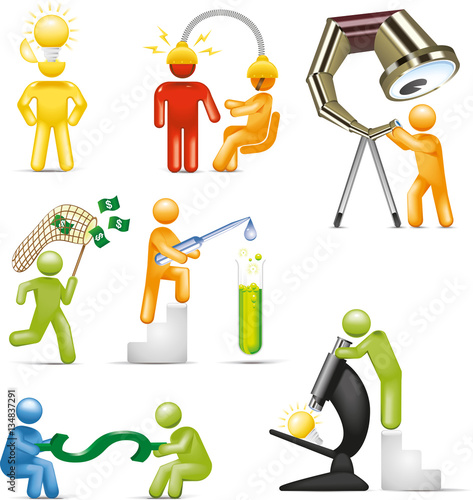 Marketing People Icon Set