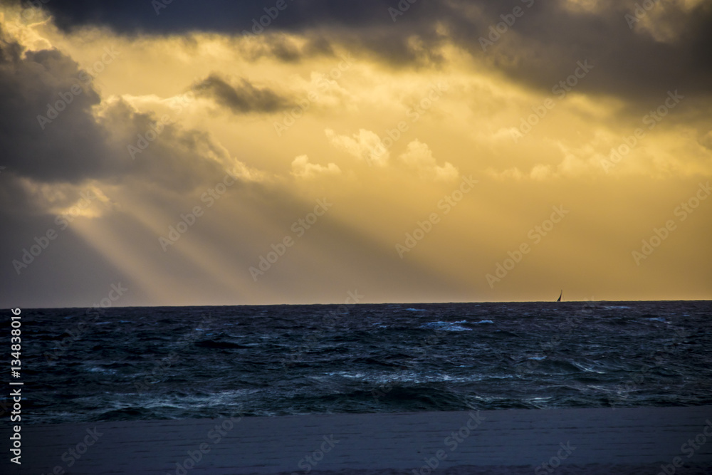 Obraz premium Pompano beach ocean sunrise 