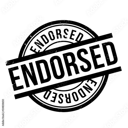 Endorsed rubber stamp. Grunge design with dust scratches. Effects can be easily removed for a clean, crisp look. Color is easily changed.