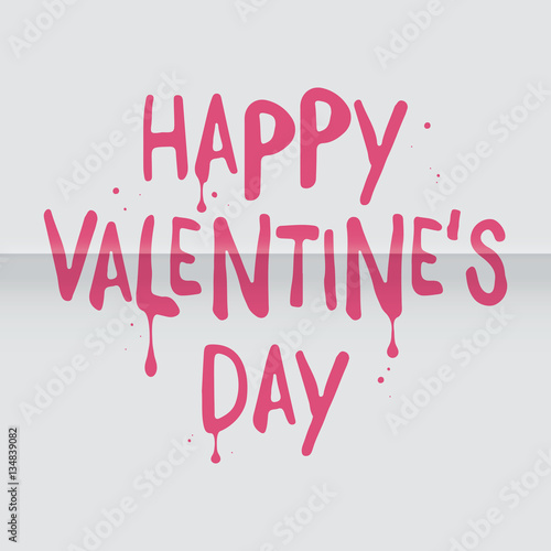 Artistic Valentine's Day greeting card