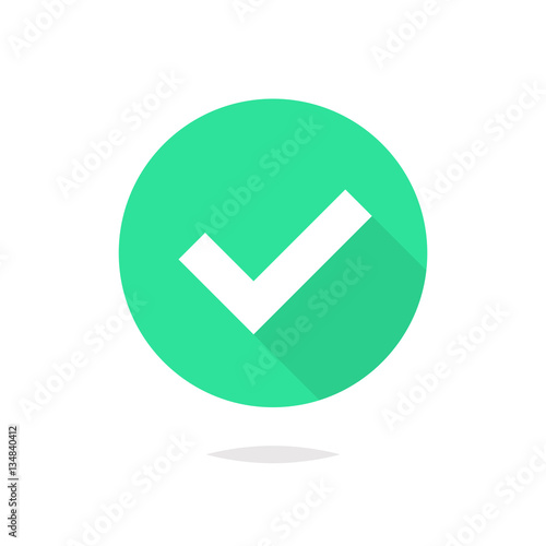 Free Download Check mark flat icon vector - GFXLoad