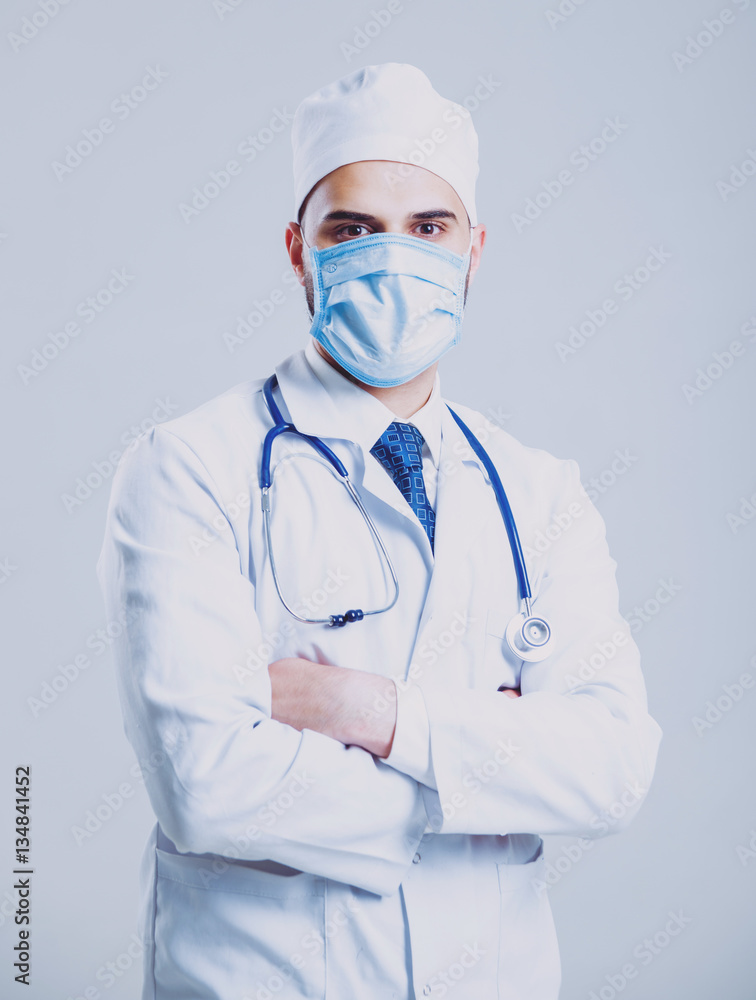 Doctor on white background. Doctor on white background.