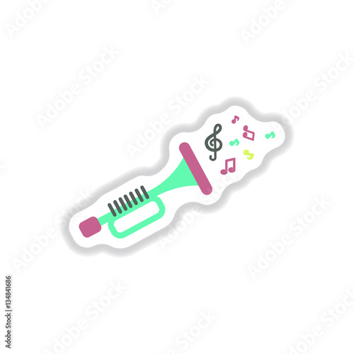 color label design collection of musical instrument