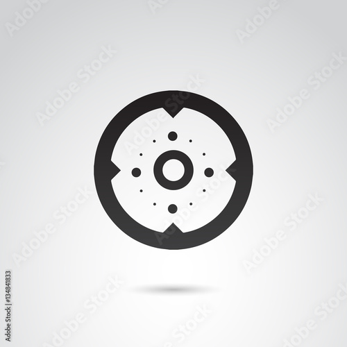 Shield vector icon.