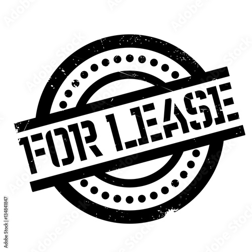 For Lease rubber stamp. Grunge design with dust scratches. Effects can be easily removed for a clean, crisp look. Color is easily changed.