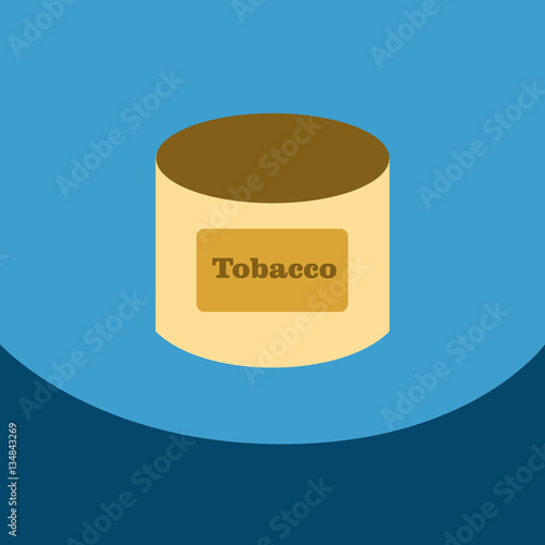 Flat icon with dark shadow Tobacco for shisha in Arabic style