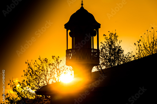 Sunrise in a mosque in Konya