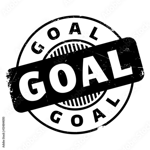 Goal rubber stamp. Grunge design with dust scratches. Effects can be easily removed for a clean, crisp look. Color is easily changed.