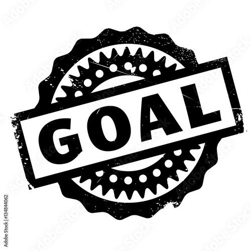 Goal rubber stamp. Grunge design with dust scratches. Effects can be easily removed for a clean, crisp look. Color is easily changed.
