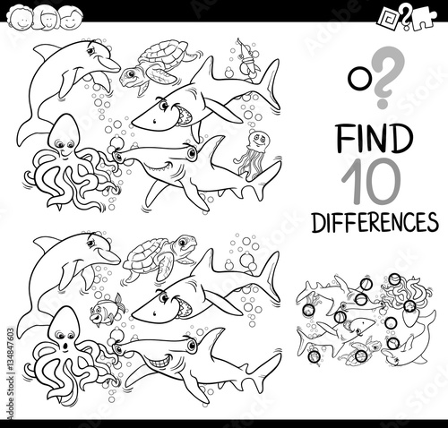 sea life difference activity