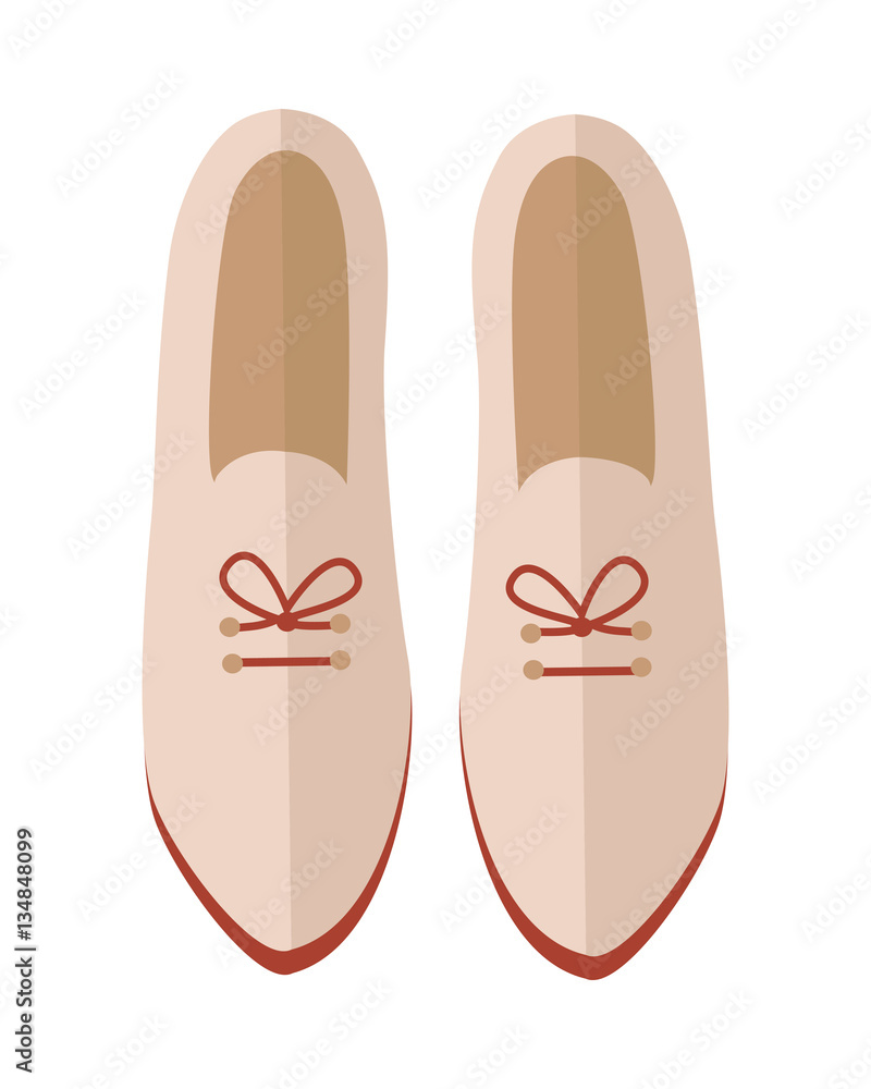Pair of Shoes Vector Illustration in Flat Design Pair of Shoes Vector Illustration in Flat Design