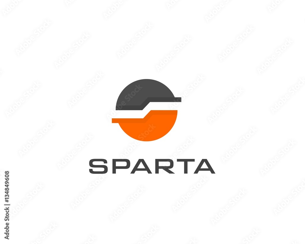 Obraz premium Letter S logo for technology.