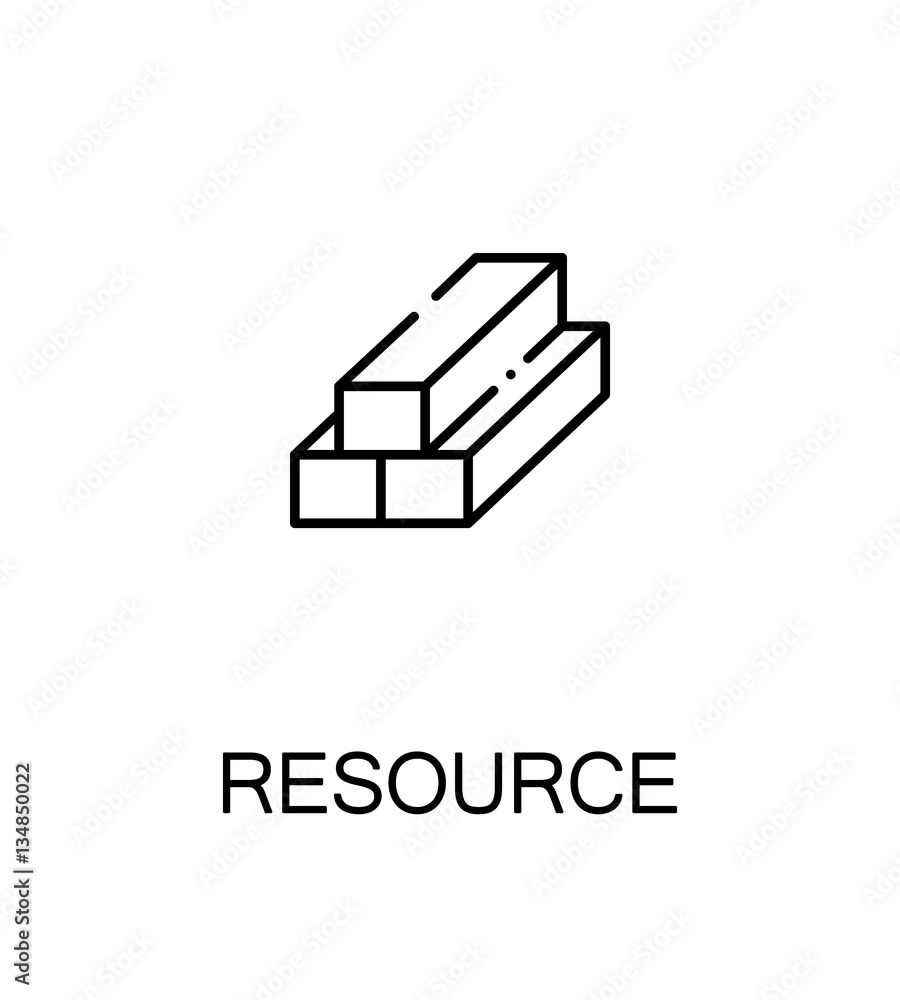 Resourse flat icon. Resourse flat icon.