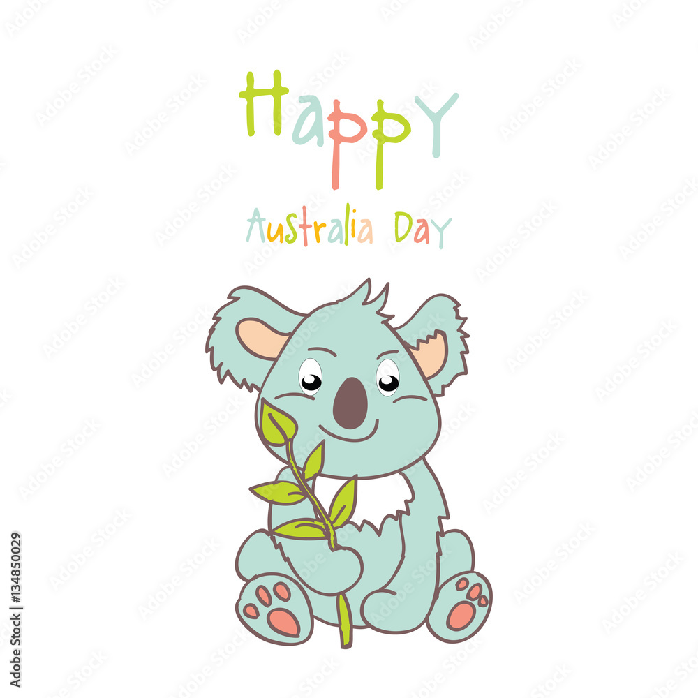 Fototapeta premium Celebratory Australia Day background