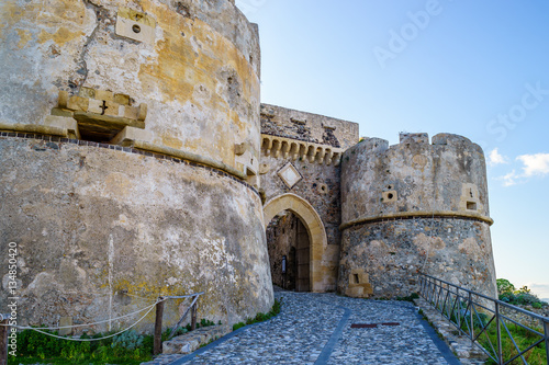 Gate at Milazzo castle, Sicily photo