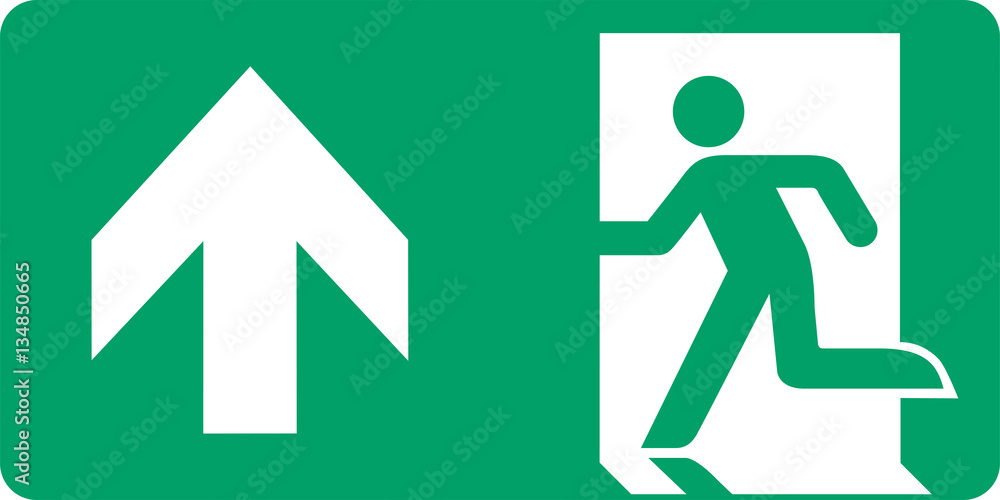 ISO 7010 E001 Emergency exit (left hand) ISO 7010 E001 Emergency exit (left hand)