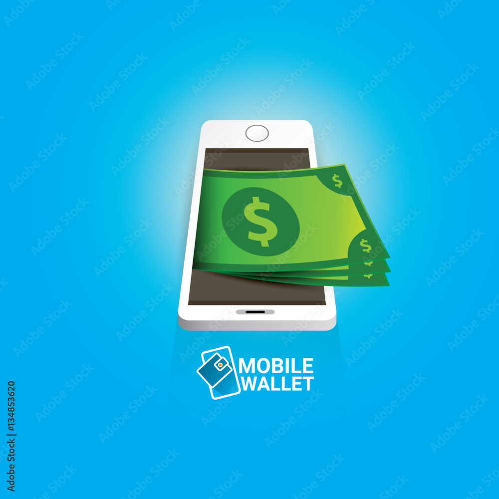 vector digital mobile wallet vector concept icon. vector digital mobile wallet vector concept icon.