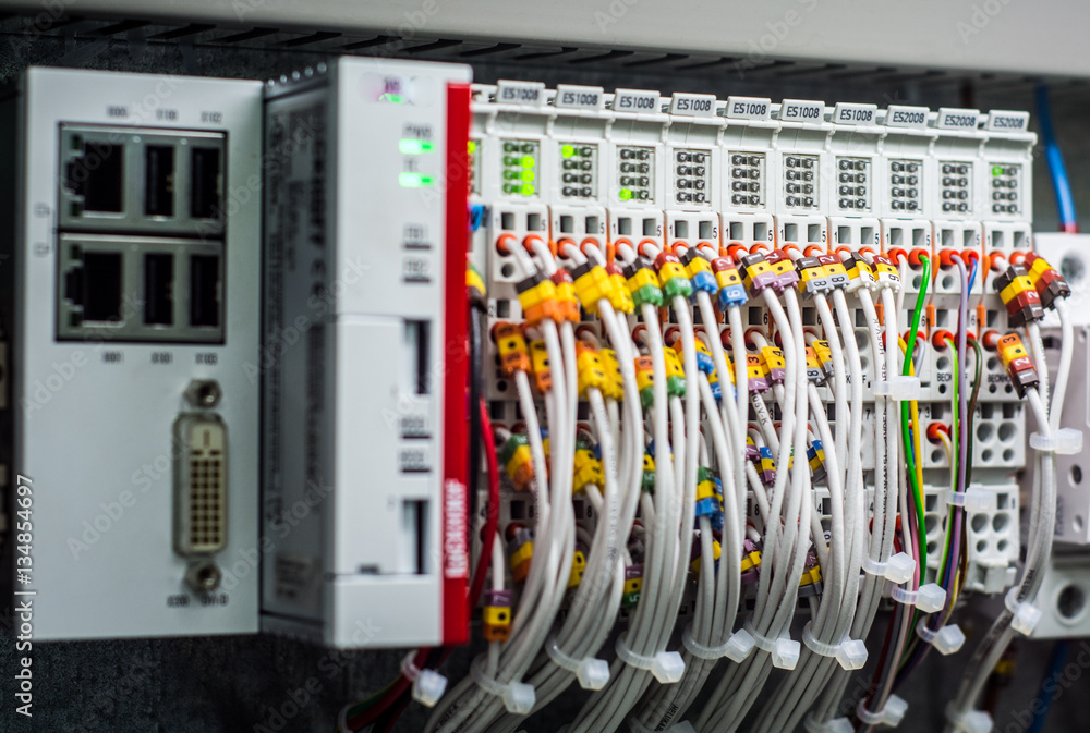 Wires and modules of the automatic control system.
Wires and modules of the automatic control system.