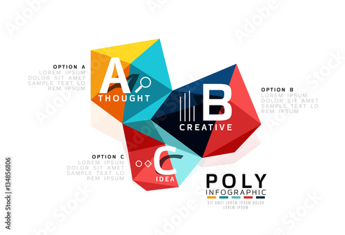 ABC infographics vector