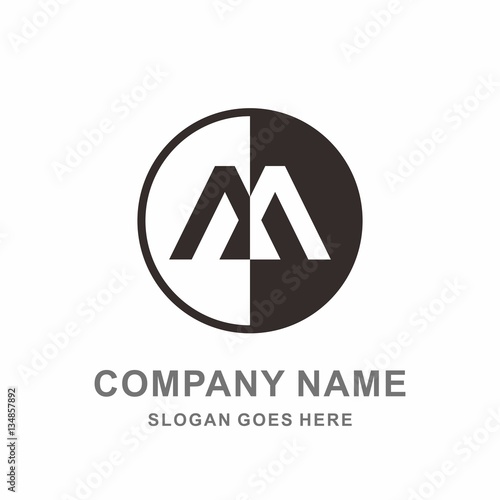 Free Download Monogram Letter M Geometric Circle Triangle  Architecture Interior Construction Business Company Stock Vector Logo Design Template  - GFXLoad
