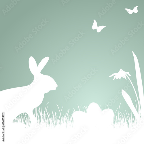 bunny silhouette for Easter time