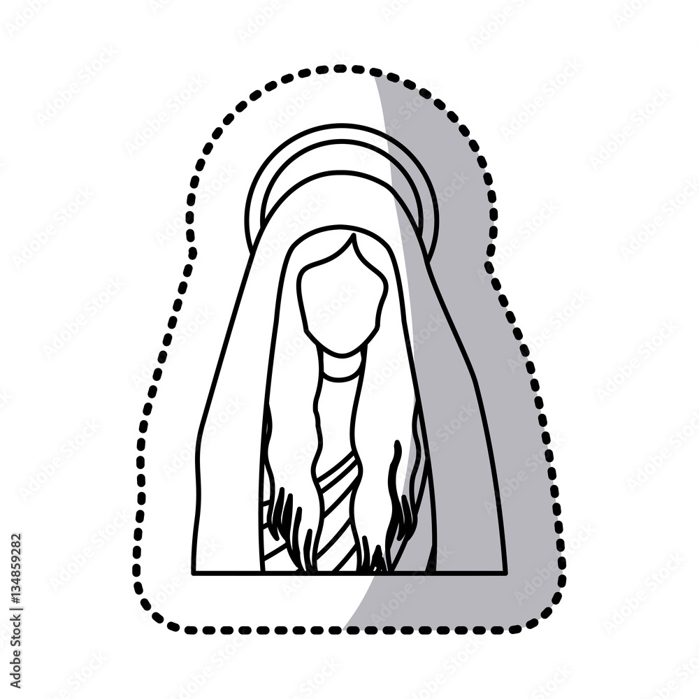Holy virgin mary icon vector illustration graphic design Holy virgin mary icon vector illustration graphic design