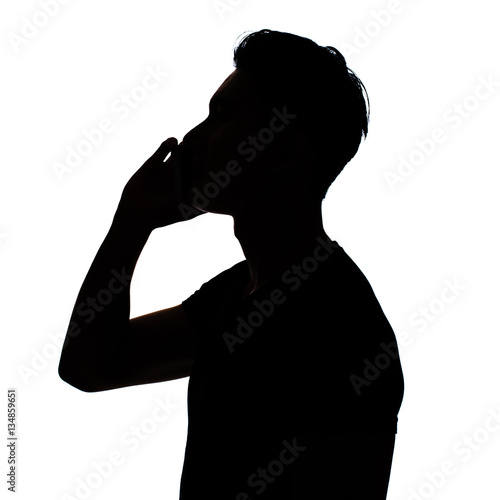 man talk on phone
