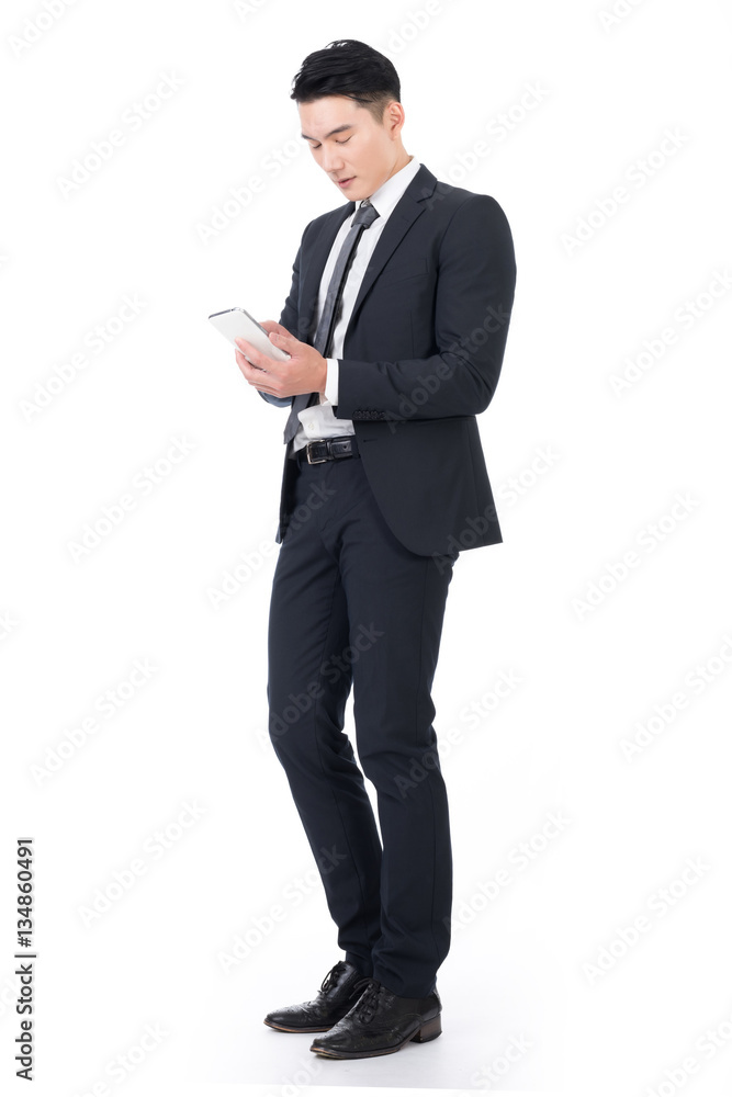 businessman using phone