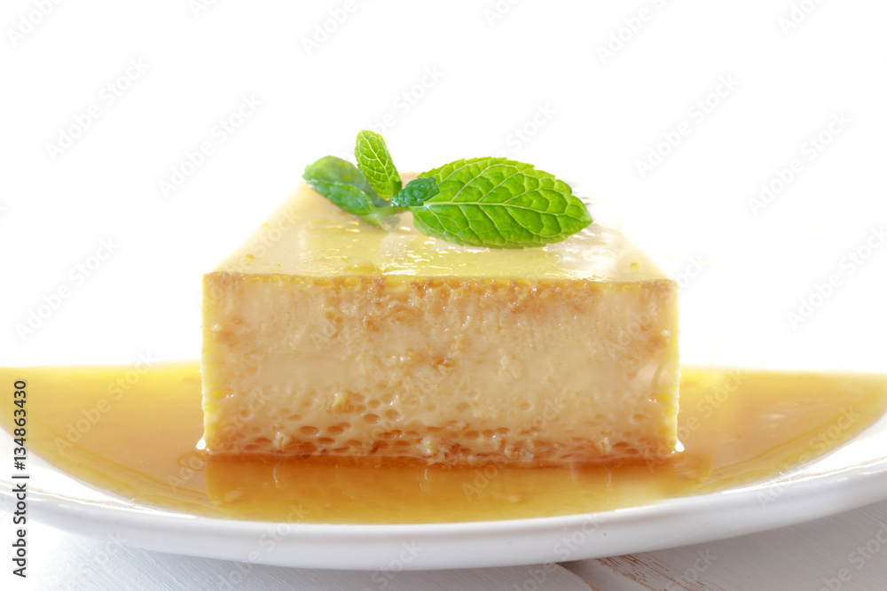 Delicious homemade Panna cotta dessert or flan. Delicious homemade Panna cotta dessert or flan.