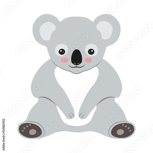 Cute cartoon koala