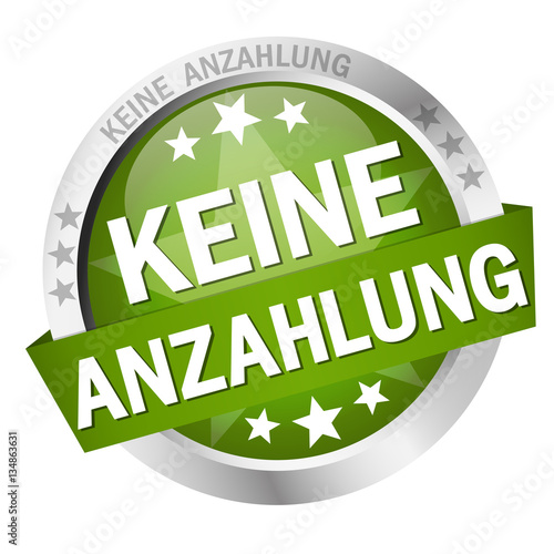 button with text Keine Anzahlung