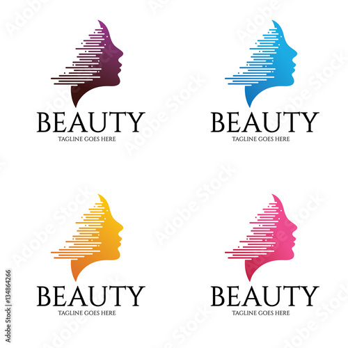 Beauty logo design template, Creative logo design concept Vector illustration
