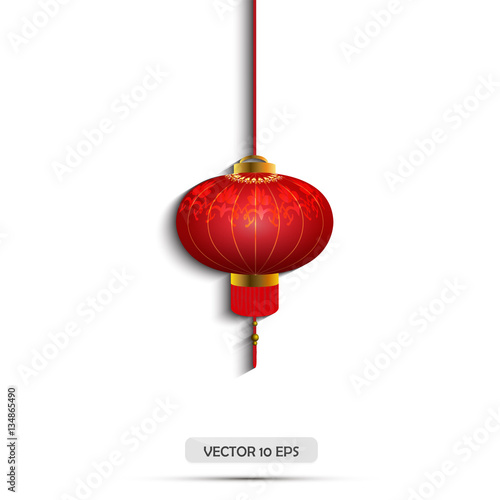 Red Chinese lantern.