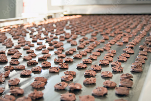 Production line of baking cookies