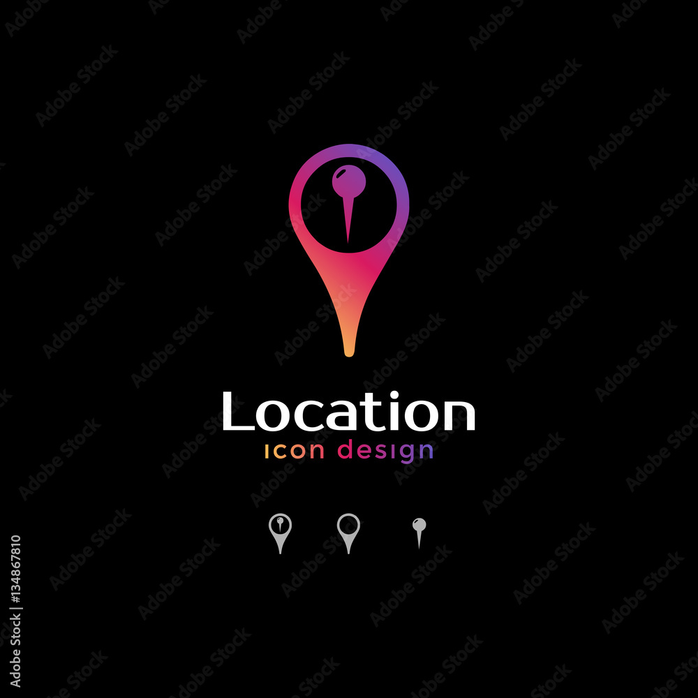 pin icon. location icon for map pin icon. location icon for map