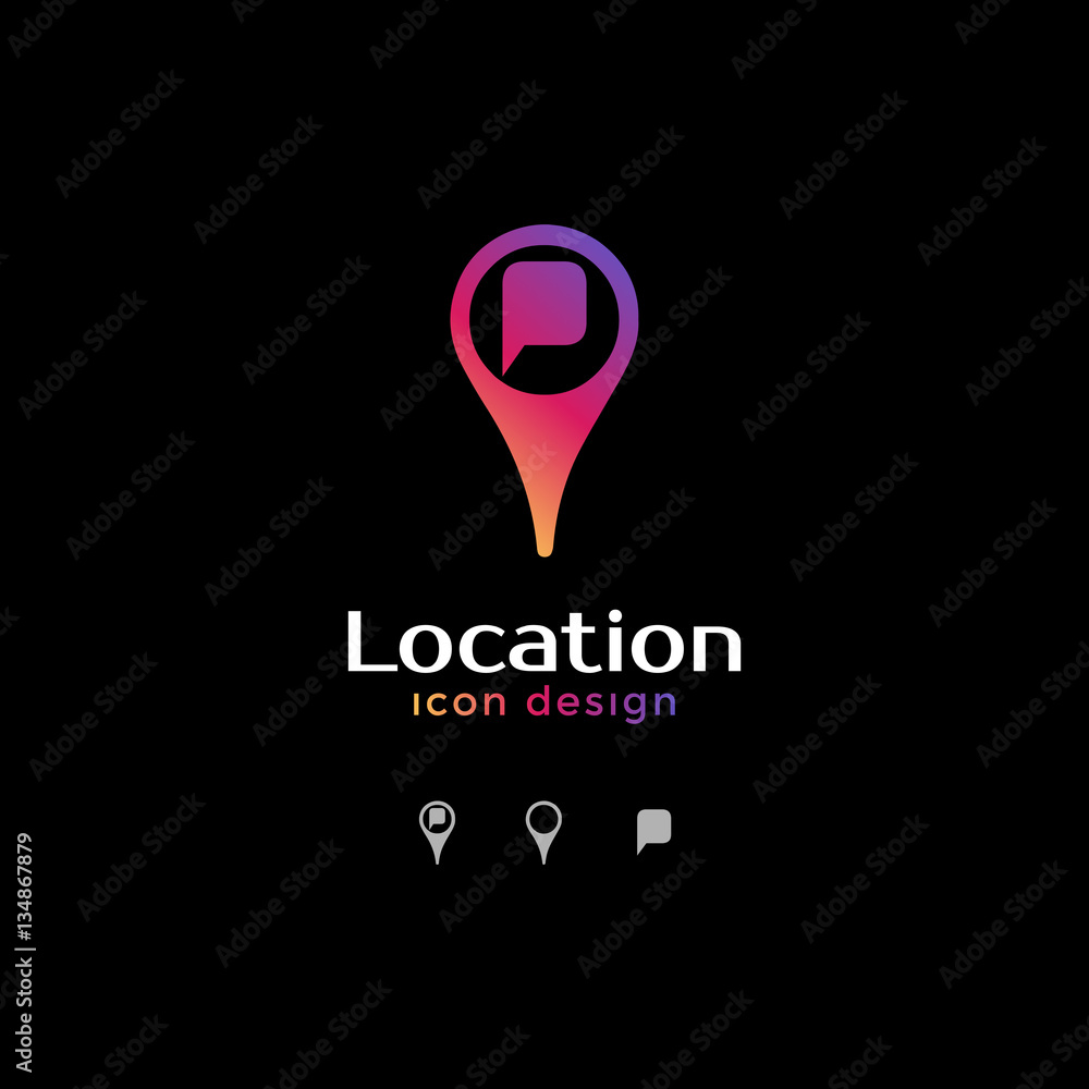 pin icon. location icon for map pin icon. location icon for map