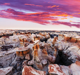 Keuken achterwand Purper Bisti Badlands woestijnlandschap New Mexico  © Galyna Andrushko