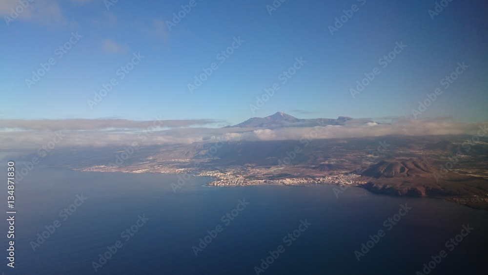 Tenerife view from Aeroplane