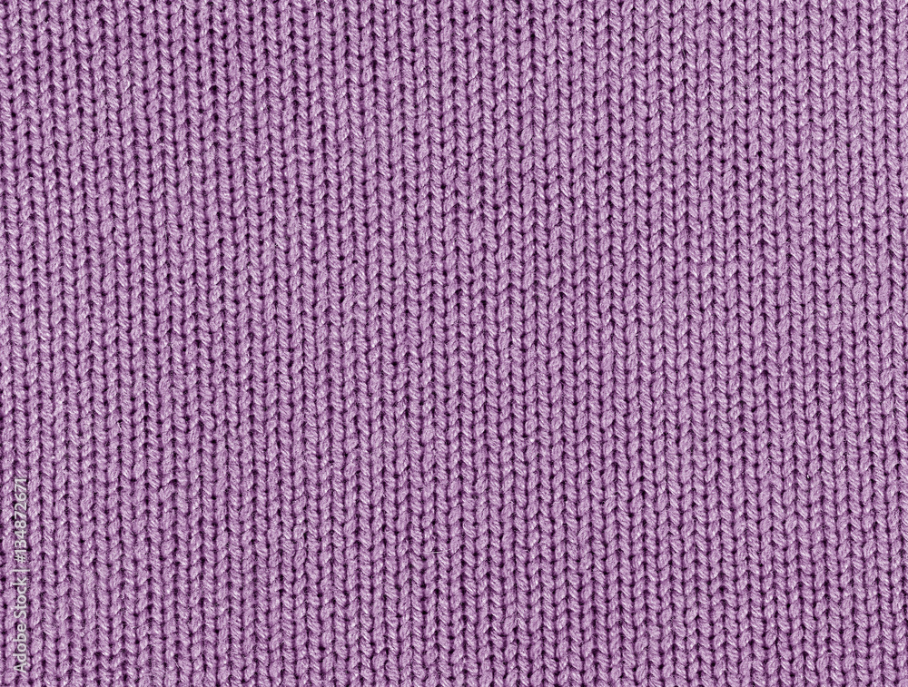 Violet color knitting texture. Violet color knitting texture.