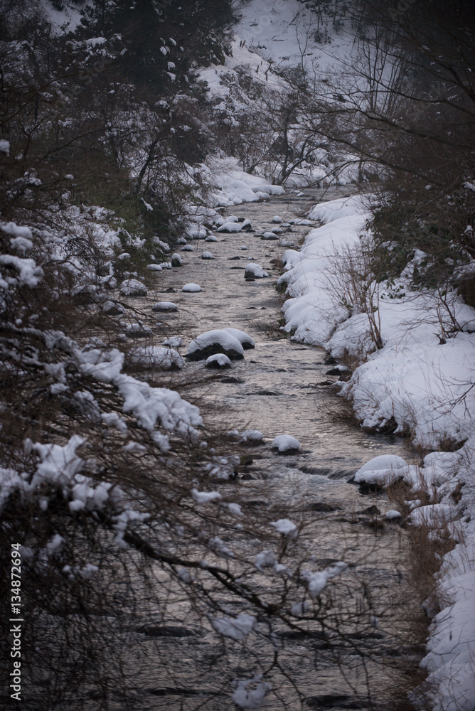 冬と渓流