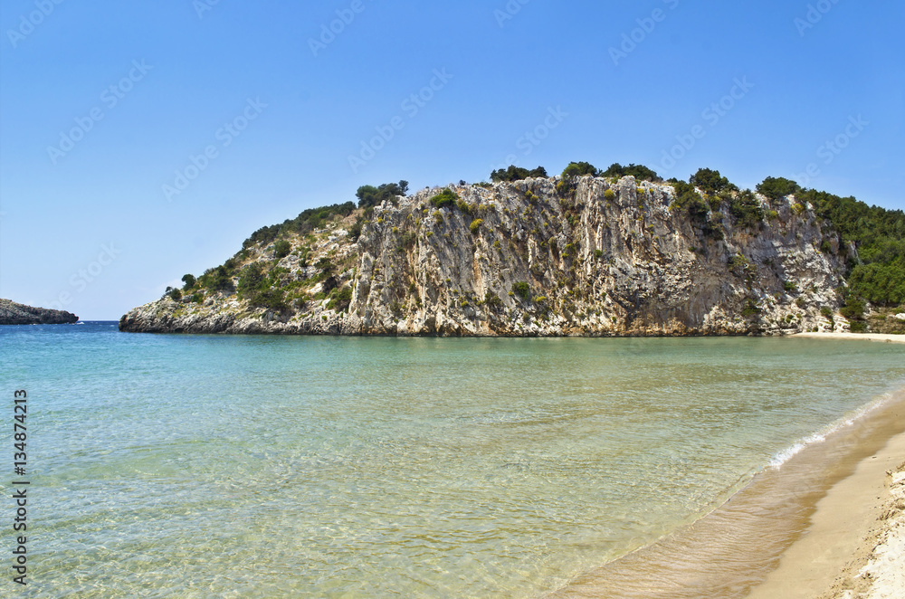 Voidokilia beach Messinia Peloponnese Greece