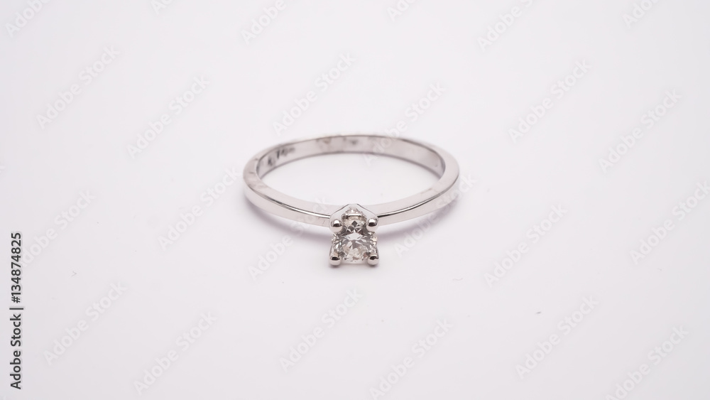 Diamond Engagement Ring Macro Lens Shot Diamond Engagement Ring Macro Lens Shot