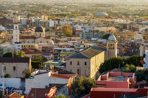 View of the town of Milazzo , Sicily, Italy