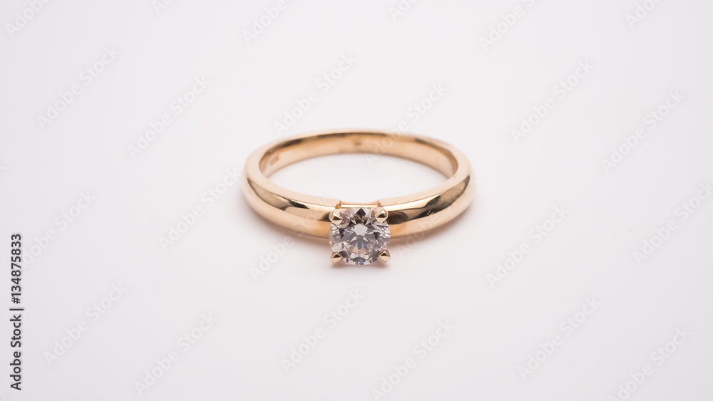 Diamond Engagement Ring Macro Lens Shot Diamond Engagement Ring Macro Lens Shot
